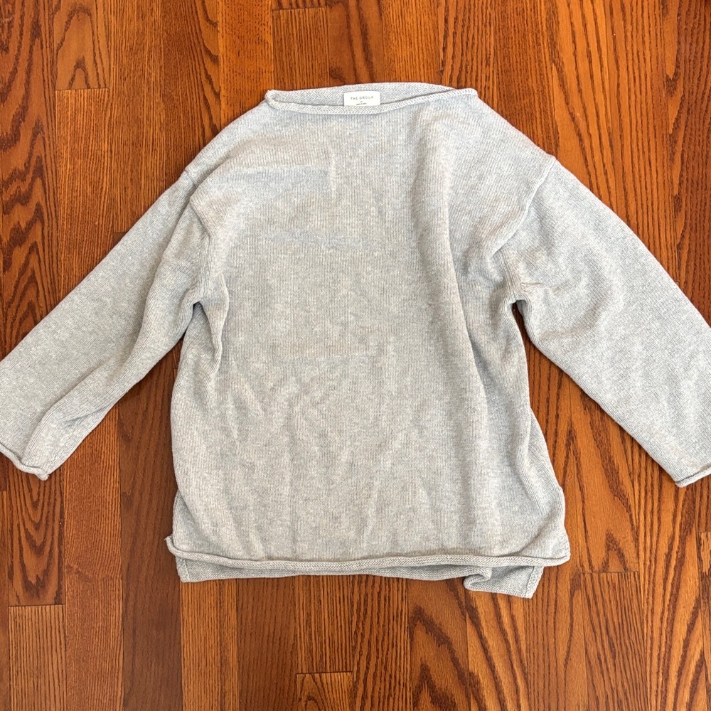 Aritzia Cotton and Cashmere Gray Knit Sweater  - Size Medium